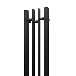 Полотенцесушитель электрический Point Фрея PN20728B П2 140x800 диммер слева, черный