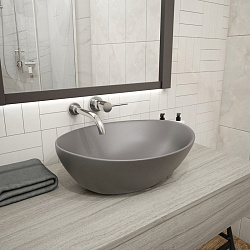 Corpa Nera Rossini/Россини  40 раковина накладная, графит матовый