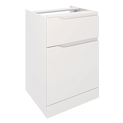Тумба NORDIC 60 /1 ящ+корзина /напольная/белая/под столешницу/AQUA DE MARCO