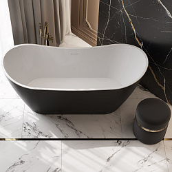 Corpa Nera Paganini/Паганини ванна акриловая отдельностоящая 170х80х73, розовый матовый