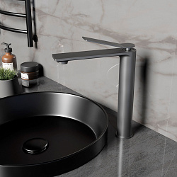 Смеситель для раковины Verse VBF-2VE2GM однорычажный, вороненая сталь, , шт