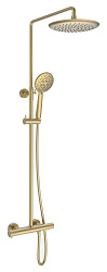 Душевая стойка Desire VSFS-1D0TBG термостат без излива, 25см верх душ, брашированное золото, , шт