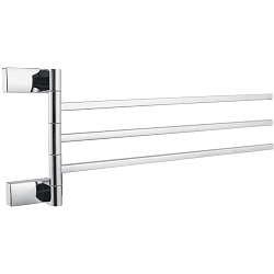 Держатель для полотенец, тройной, поворотный 400 мм, хром HB8813
