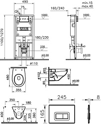 ВЫВОД S40 Lbox Безободковый унитаз с толстой дюропластовой с крышкой микролифт