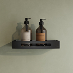 Полка, нержавеющая сталь, черная, SHE10SBi44, IDDIS