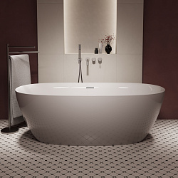 Ванна акриловая Vincea VBT-708-1700, 1700*800*585, цвет белый, щелевой перелив, слив белый, , шт