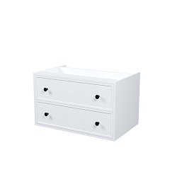 Тумба подвесная, под столешницу 80 см, белый матовый, Torr, IDDIS, TOR80WBi95