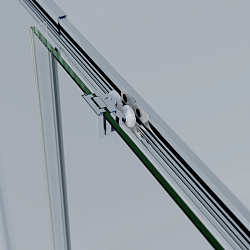 Душевая дверь Rapid-N VDS-3RN11/12CL, хром, стекло прозрачное, , шт