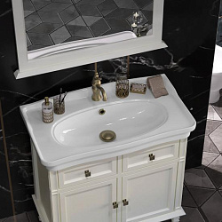 Тумба Opadiris Кантара 85, цвет слоновая кость, вар. 2 (раковина Модерн 85)