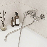 Смеситель для ванны с длинным изливом, Duplex, Milardo, DUPSB02M10