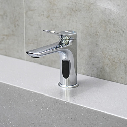 ORTUS Смеситель для умывальника монолитный, хром, LM11306C