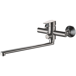 Смеситель для ванны, длинный излив, нержавеющая сталь HB22802