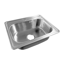 BAS53S0i77, Мойка, нерж. сталь, сатин, 530*430, Basic, ID