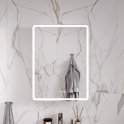 Шкаф зеркальный Nice LED 60 с часами, правый