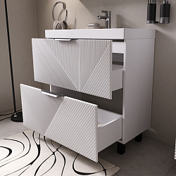 Тумба напольная Geometry 80.2Y белый (9696-80v)