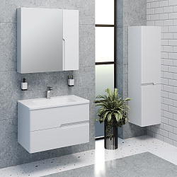 Шкаф-пенал/прав/подвесной (40см)Palermo/AQUA DE MARCO