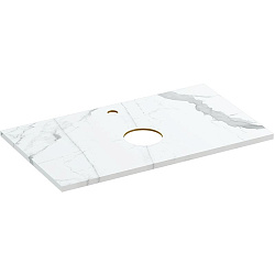 Столешница STONE из керамогранита Energy 80x45x2 белый матовый