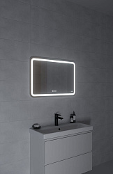 Зеркало: LED 051 pro 80*55, с подсветкой, антизапотевание, ф-ция звонка, Сорт