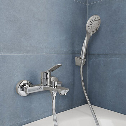 Смеситель для ванны, глянцевый хром, Enjoy, Milardo, ENJSB00M02