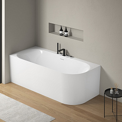 Ванна акриловая Vincea VBT-704-1800-L, 1800*800*585, цвет белый, левая, щелевой перелив, слив белый,