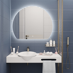 Зеркало /LED-подсветка/(100*120см)/ MOON./AQUA DE MARCO