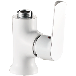 Смеситель однорычажный для кухни без излива, латунь, белый HB73804