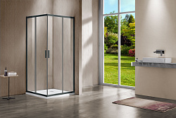 Душевой уголок Garda VSS-1G1012CLGM, 1200*1000, вороненая сталь, стекло прозрачное, , шт