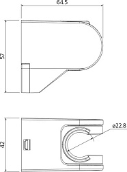 Держатель для лейки, 360, Milardo, 360CP00M53