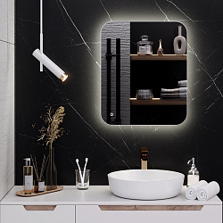 Зеркало/LED-подсветка (50см*60см)/сенсор.выключатель Milan/AQUA DE MARCO