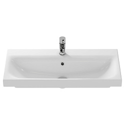 Раковина встраиваемая MODUO 80 SLIM, 1 отв., белый