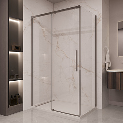 Душевой уголок Stella VSR-1ST1012CLGM, 1200*1000, вороненая сталь, стекло прозрачное, , шт