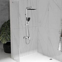 Душевая стойка Dice VSFS-4C12CH с изливом, хром, , шт