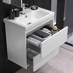 Тумба Opadiris Фреш 60, цвет белый/белый, вар.2 (под раковину CeraStyle FRAME 60)