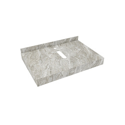 Corpa Nera Grossi/Гросси столешница 70 под раковину керамогранит, серый мрамор