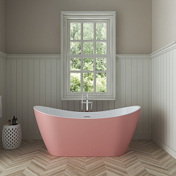 Corpa Nera Paganini/Паганини ванна акриловая отдельностоящая 170х80х73, розовый матовый