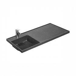 Раковина Лондри 105 левая, графит