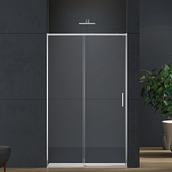 Душевая дверь Soft 2 VDS-3SO2100CL, 1000, хром, стекло прозрачное, , шт