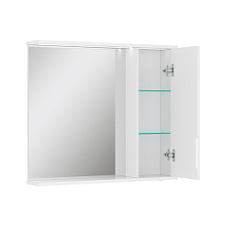 Зеркало-шкаф Lake 80 правое (белый)