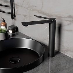 Смеситель для раковины Verse VBF-2VE2MB однорычажный, черный матовый, , шт