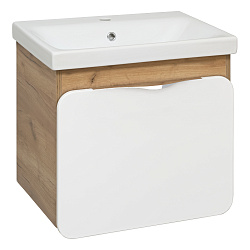 Тумба /2 ящ/подвесная/дуб золотой Крафт (60см) Skandi/AQUA DE MARCO