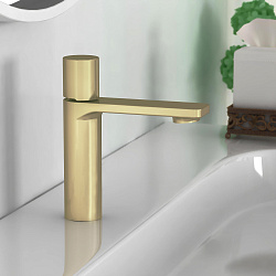 Смеситель для раковины Vogue VBF-4V3BG, брашированное золото, , шт