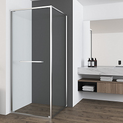 Душевой уголок Tesi VSRW-7TS9090CL, 900*900, хром, стекло прозрачное, , шт