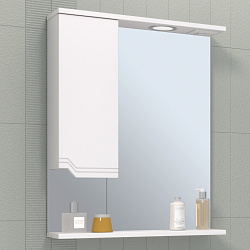 Зеркальный шкаф/лев/с/с/белый(60см) Viktoria/AQUA DE MARCO