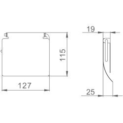 Держатель для туалетной бумаги, хром HB504