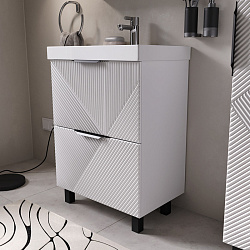 Тумба напольная Geometry 60.2Y белый (9696-60v)