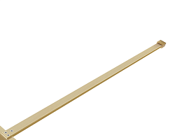 Душевая перегородка Волк-Ин (Walk-In) VSW-1HP900GWBG, 900*2000, брашированное золото, стекло лам. с 