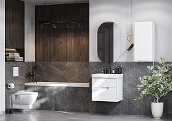 Модуль подвесной Оливия Белый матовый правый