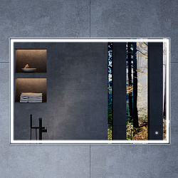 Зеркало LED VLM-3VN120 1200х800 c сенсорным выключателем и диммером, , шт