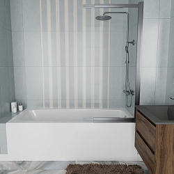 Ванна акриловая Vincea VBT-2S180-LG с ножками 1800*800*430, пристенная, цвет белый, , шт