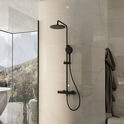 Душевая стойка Rondo VSFS-1R0MB без излива, черный матовый, , шт